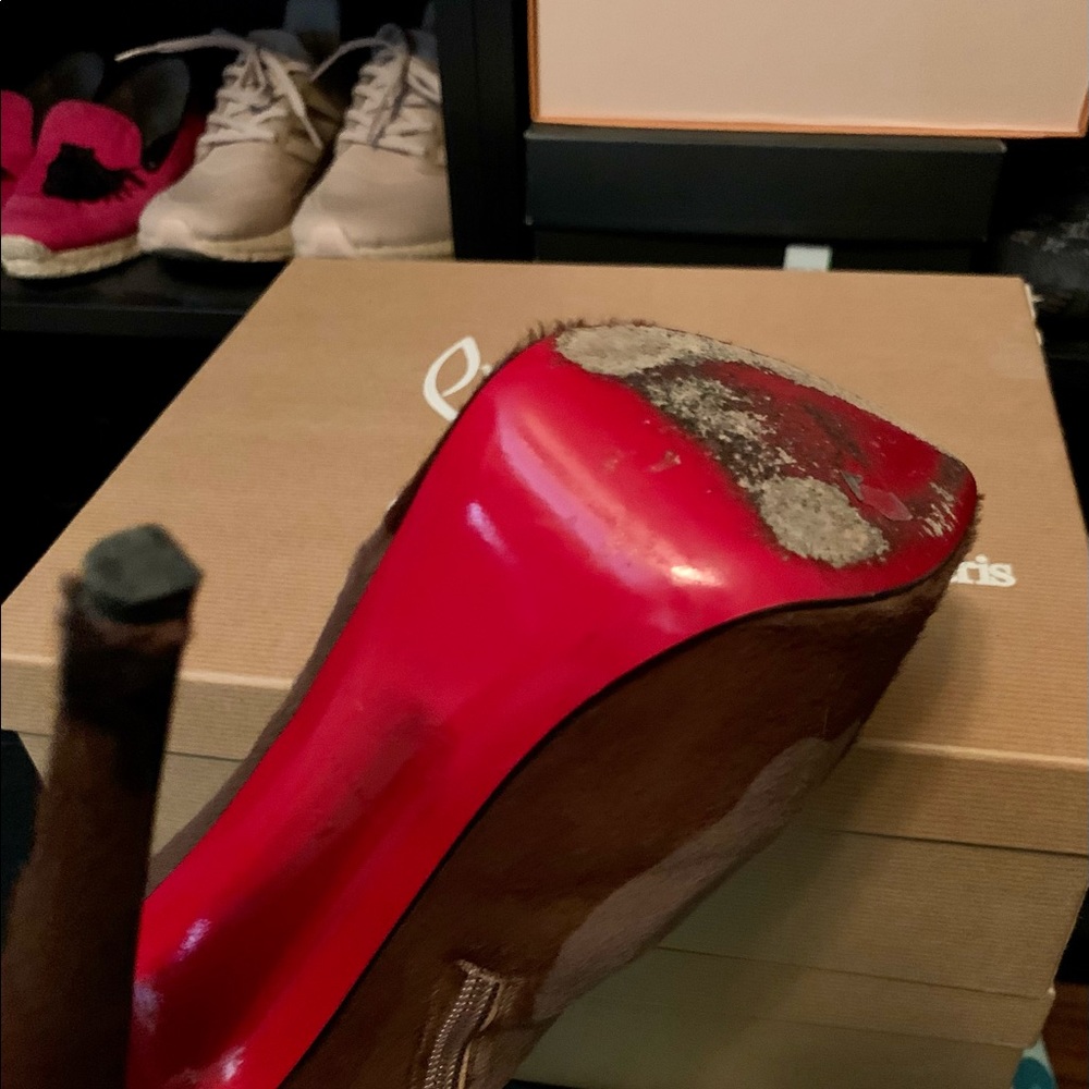 Christian Louboutin Ciara In Camouflage Booties - Picture 8 of 8